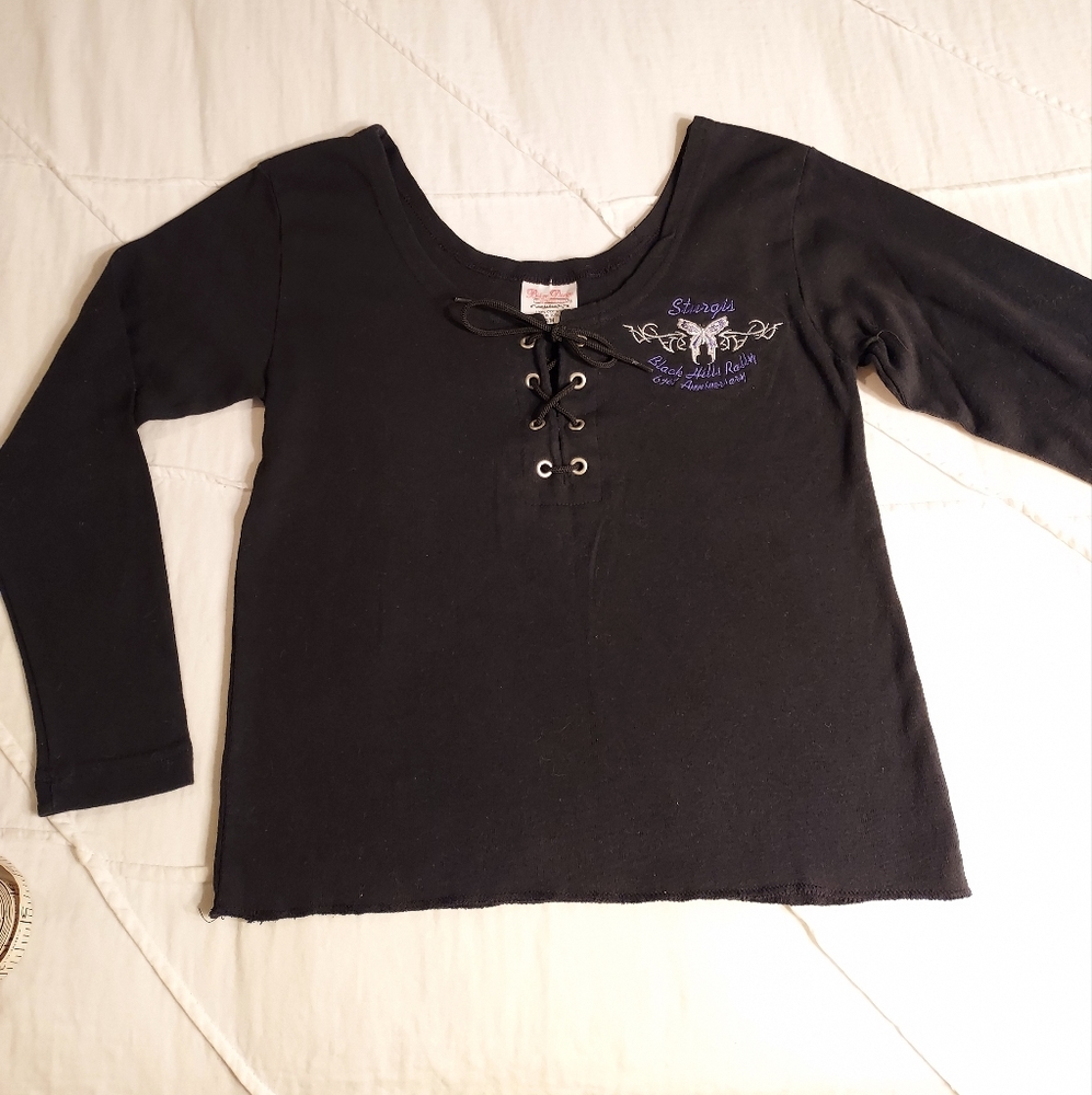 NWOT Biker Design Sturgis 3/4 sleeve t-shirt, S/M